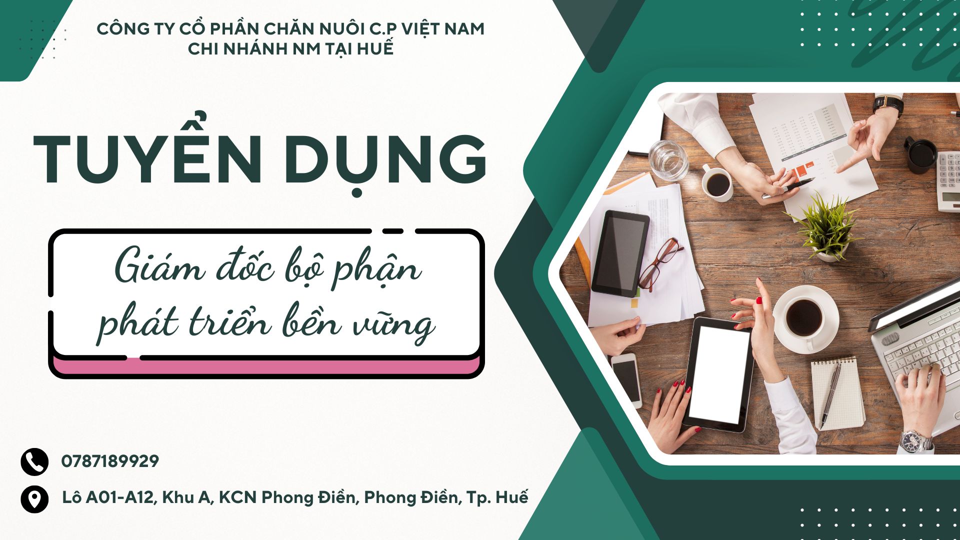 CÔNG TY CỔ PHẦN CHĂN NUÔI C.P VIỆT NAM - CHI NHÁNH NM TẠI HUẾ 